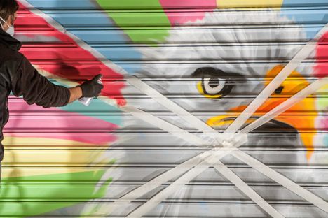Murals of Birds Threatened by Climate Change Infiltrate Audubon's Former Neighborhood 