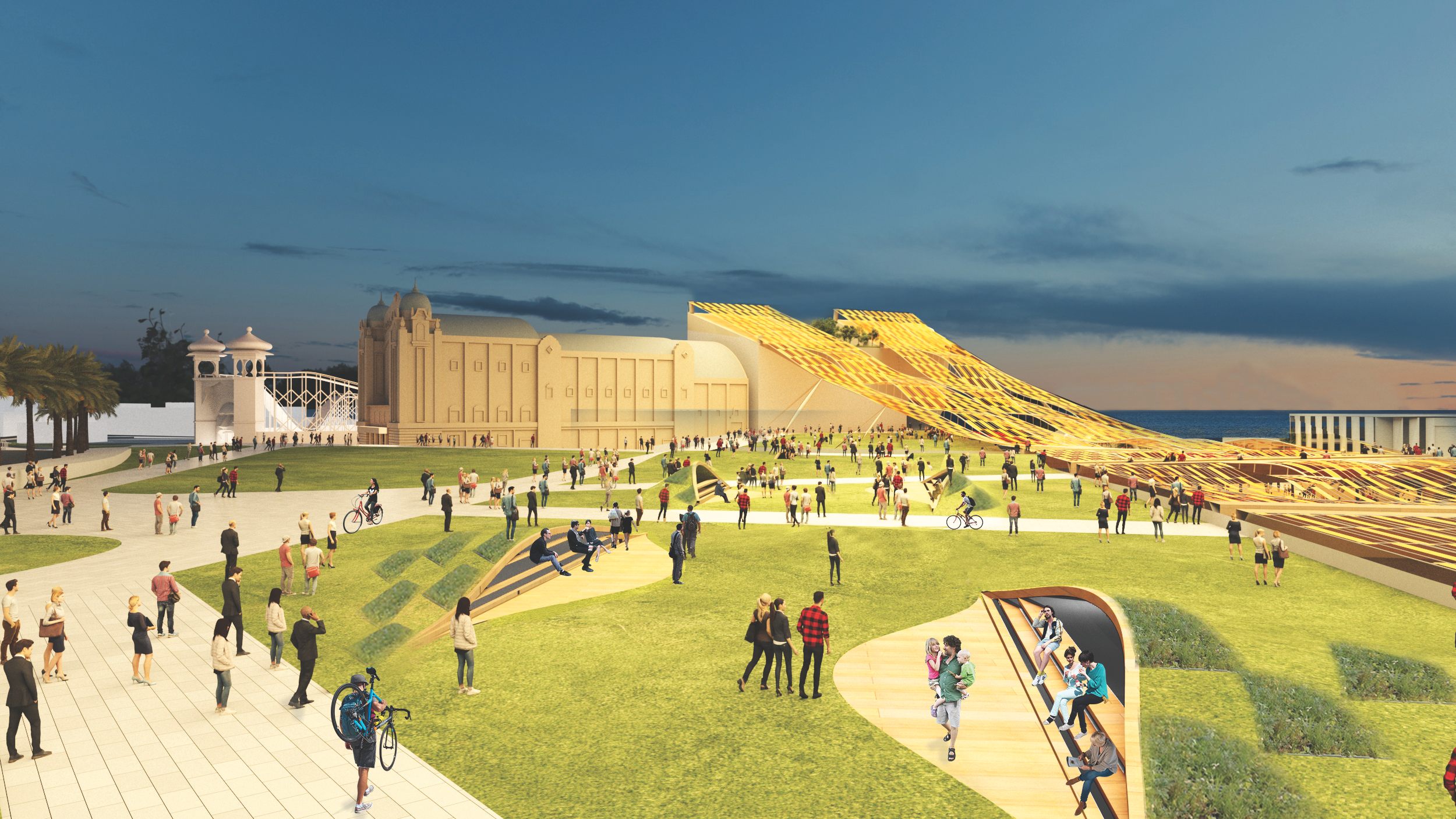 The team's proposed future look at St. Kilda’s Triangle.