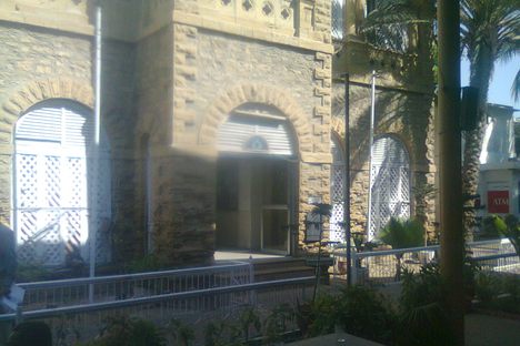 Main door of the Karachi Press Club.