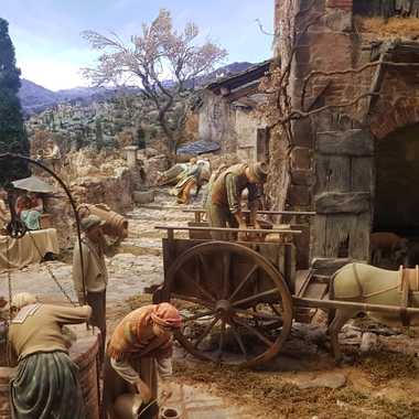 A small part of one of the largest dioramas, covering a large room in the exhibition.