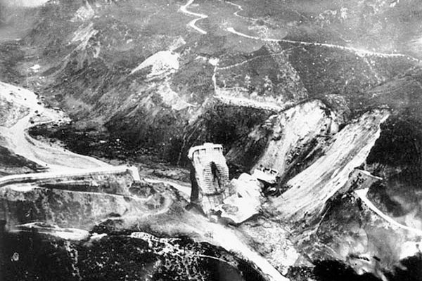 The St. Francis Dam after the collapse