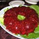 A cranberry Jell-O salad.
