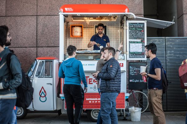 Sate & Sake, opened two years ago, is quite likely the only Malaysian food truck in Italy.
