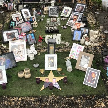 The unofficial memorial garden for George Michael.