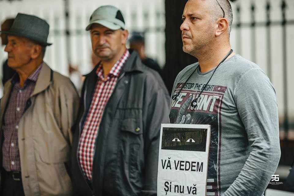 Protests continue daily in Sibiu.
