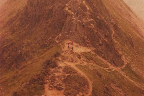 Foggy day on Helvellyn  in 1984