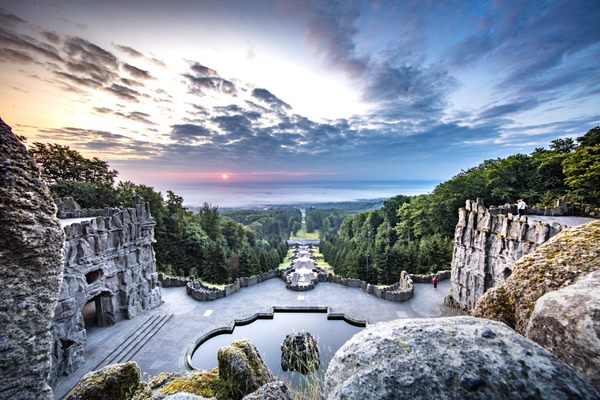 In winter, this 590-acre Baroque park is home to sledding, skating, and romping dogs.