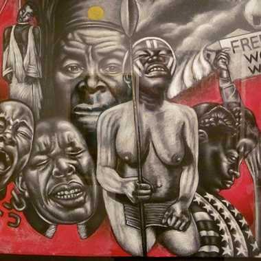 Noni Olabisi. 1992.Inspired by the Rodney King Riots of 1992