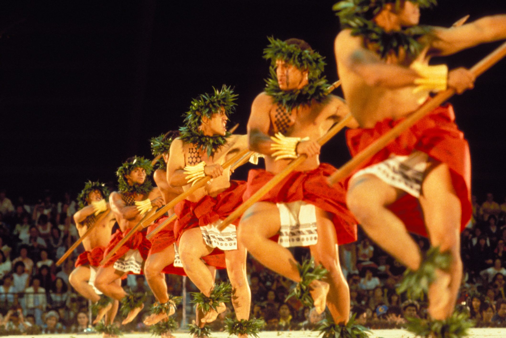 Dancers at the Merrie Monarch Hula Festival.