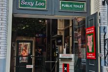 The entrance to the Sexy Loo.
