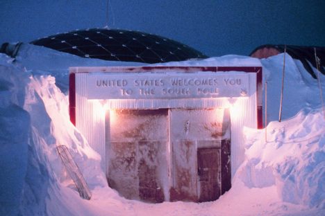 A cosy sight: the entrance to the geodesic dome where the Club 90 South bar was originally located. 
