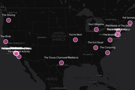  America’s Real-Life Horror Movie Houses, Mapped