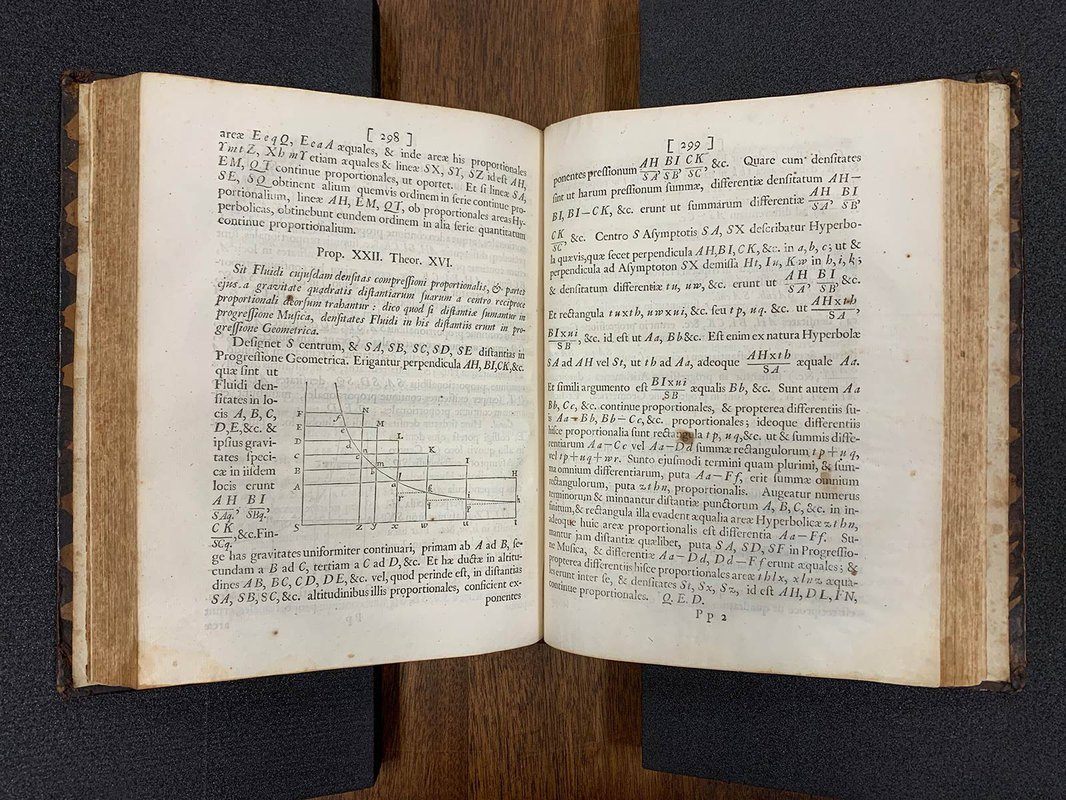 Caltech's copy of the <em>Principia</em> was owned in the 18th century by French mathematician and natural philosopher Jean-Jacques d'Ortous de Mairan. 