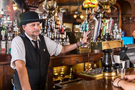 Visitors may be greeted by Uncle Charlie, the saloon’s resident ghost who lurks behind the bar. 