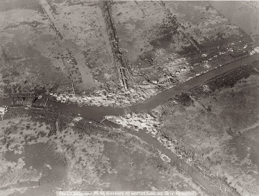 ww1 trenches aerial view
