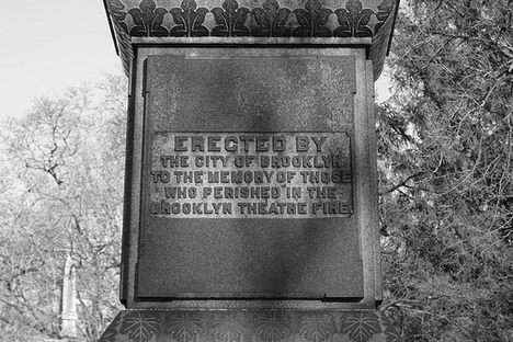 Brooklyn Theatre Fire memorial