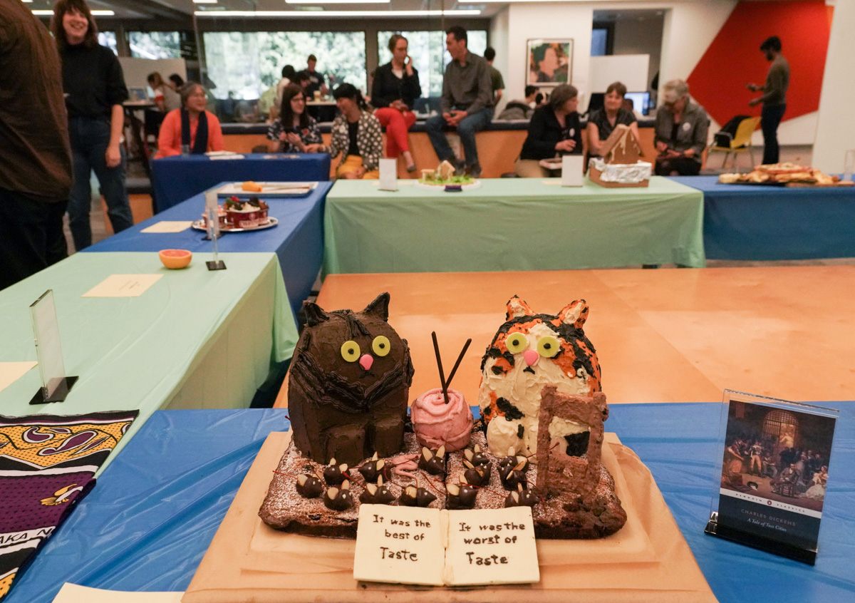 "The Tails of Two Kitties" was an award-winning entry at UC Berkeley's 2019 Edible Books Festival.