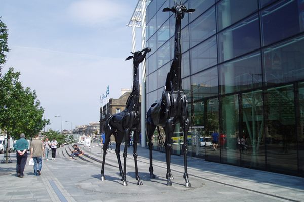 The sculpture.