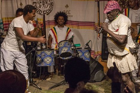 A performance at Fendika Azmari Bet