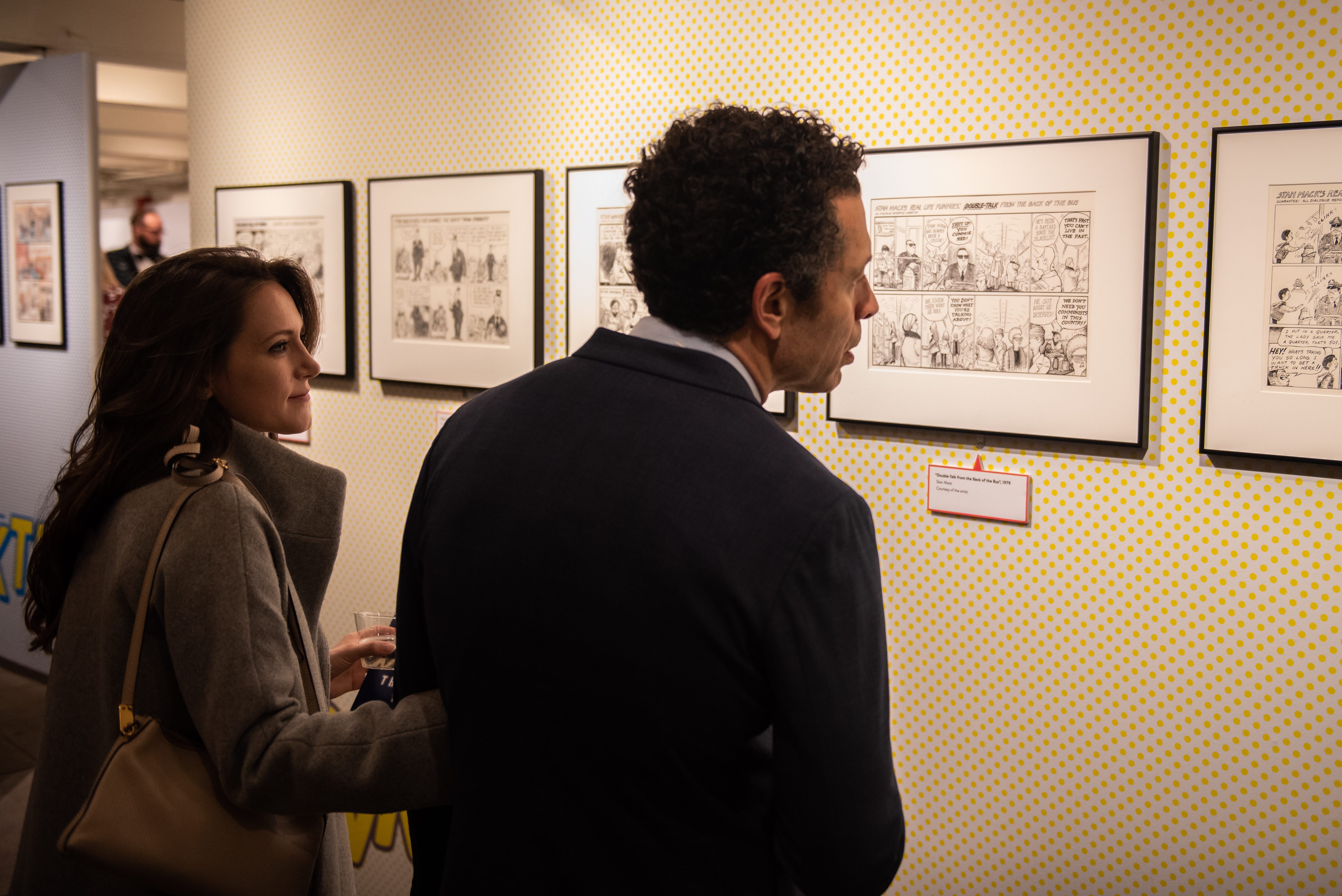 Taking a close look at the Transit Museum's collection.