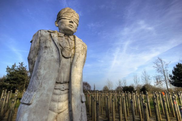Shot at Dawn Memorial at the National Memorial Arboretum