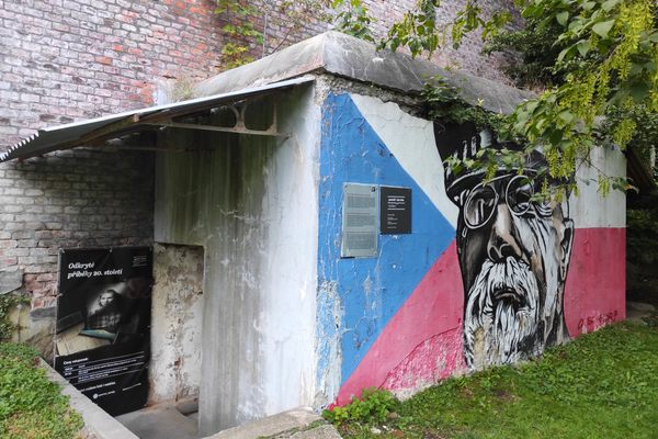 Exterior of the bunker.