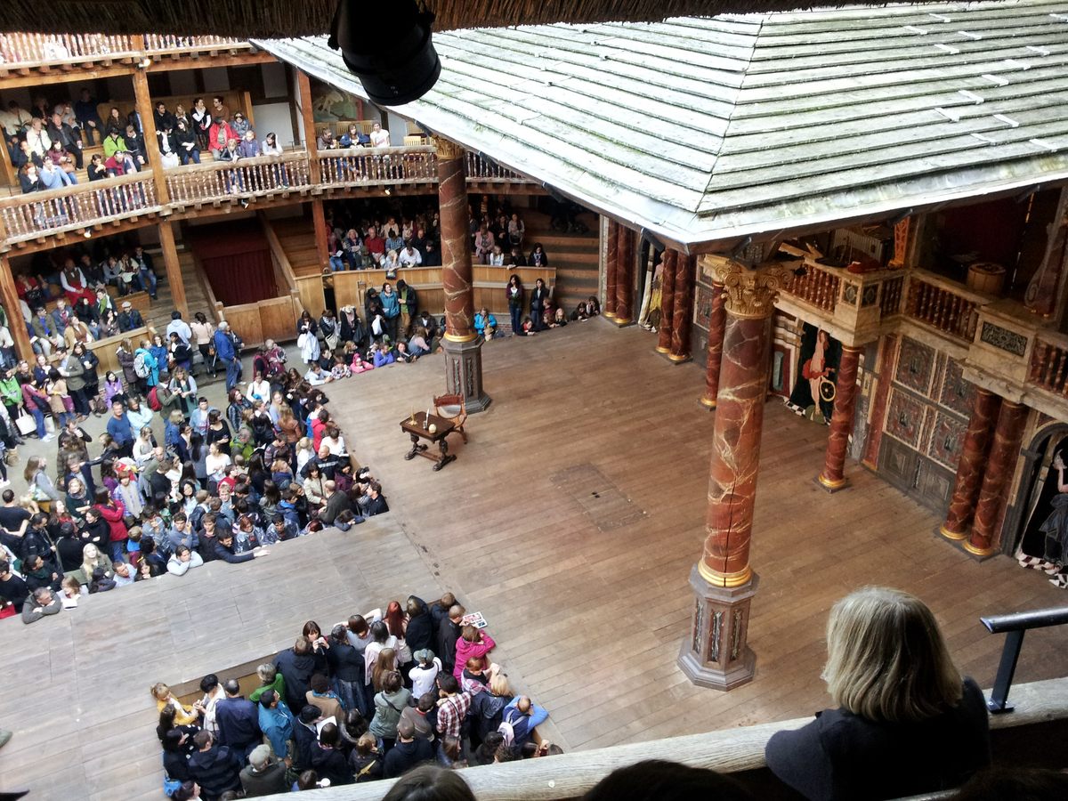 The elusive Red Lion pre-dated Shakespeare's Globe by several decades, but the Globe encapsulates many of the architectural elements thought to define theaters of the period, including the thrust stage, pictured here in the replica theater in London in 2011.