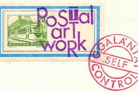 Mail art by the Hungarian artist György Galantai. 