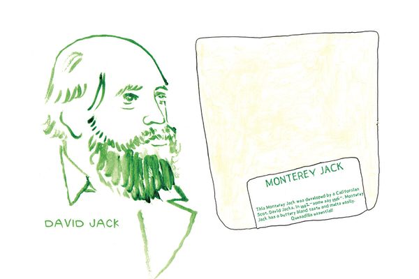 One theory holds that Monterey Jack was developed by Scotsman David Jacks.
