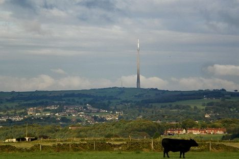 Emily Moor mast in the distance
