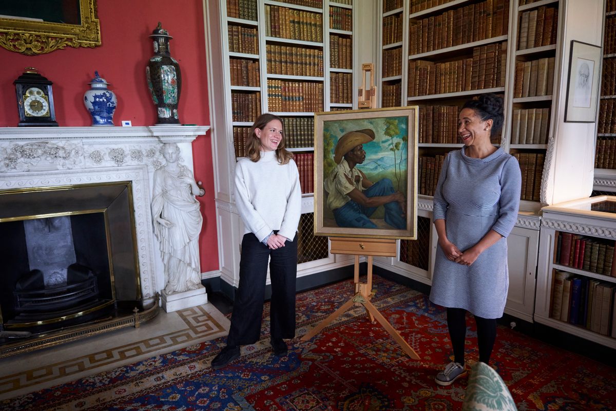 Rylance-Watson and Charlotte Holmes, also with National Trust UK, at the Belton House in Lincolnshire, England.