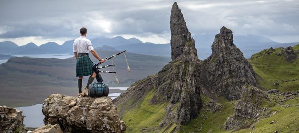Trip Leader Ross Jennings in the Scottish Highlands