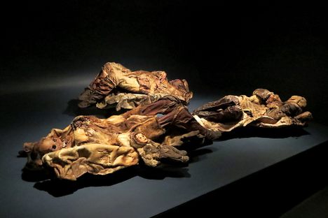 Qilakitsoq mummies at the Greenland National Museum.