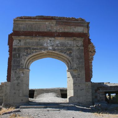 Entry arch of the old school.