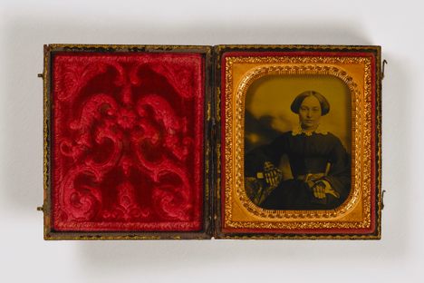 Glenalvin Goodridge took this portrait of his wife, Rhoda, in 1859, using a cutting-edge ambrotype process.