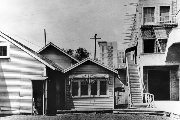 The barn in Hollywood in 1913.