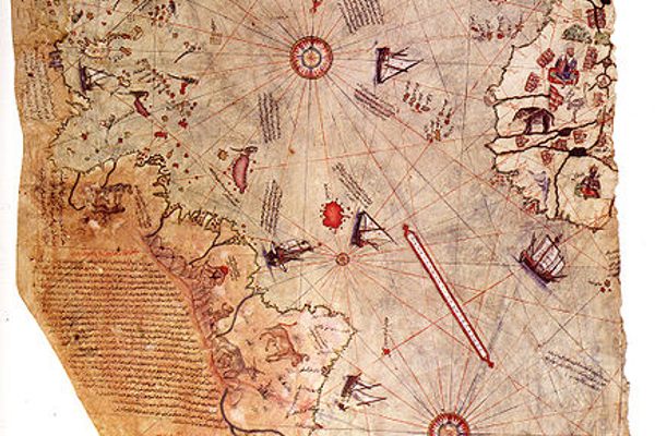 1513 Piri Reis Map portion