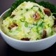 Colcannon with scallions and bacon.