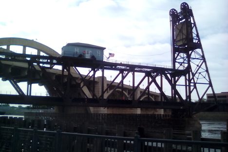 Union Pacific Vertical Lift Rail Bridge