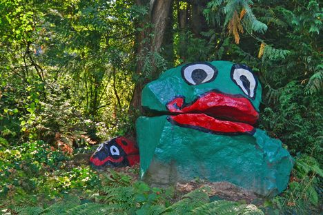 Frog Rock and Lady Bug Rock on Bainbridge Island WA