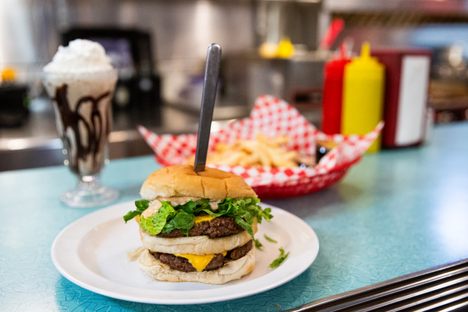 Grab an old-school burger and a shake. 