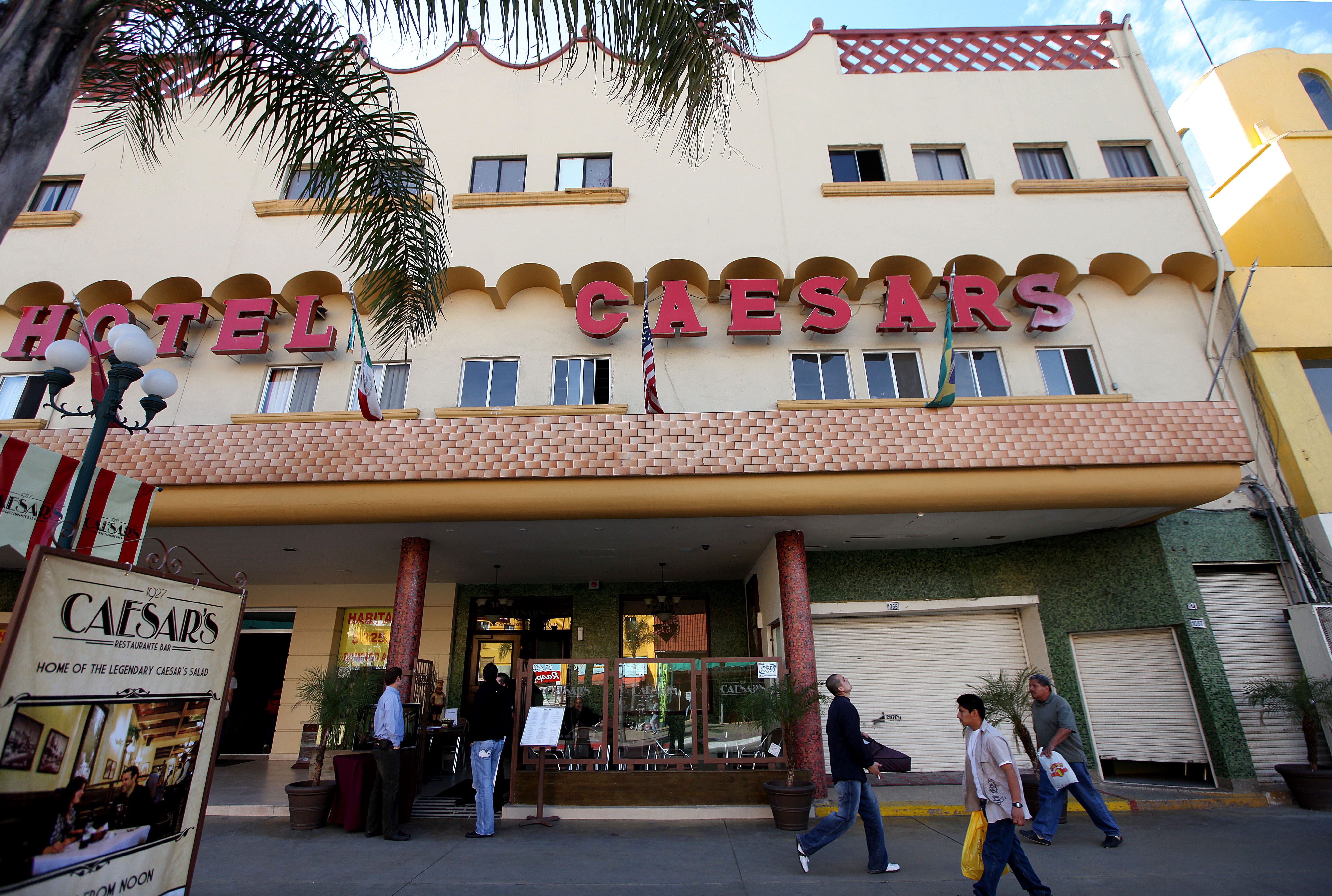 Caesar's Restaurant and Bar in Tijuana still serves the famed salad, made tableside.