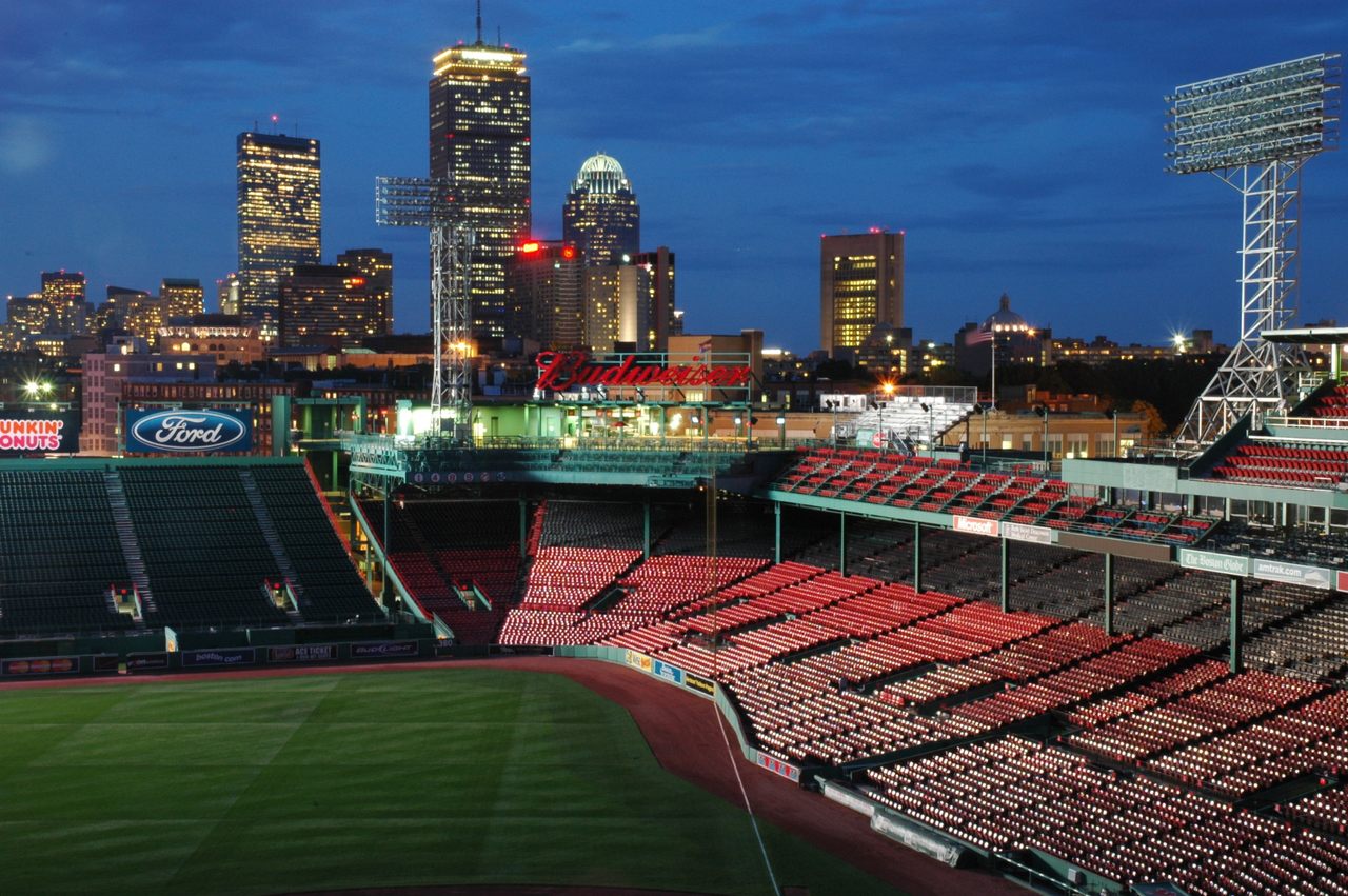  Fenway Park at night