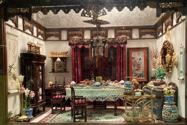 Chinese New Year Meal Miniature, San Francisco 1940s