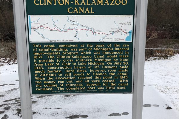 Historical Marker at Yates Park.