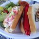 Maine meats between buns: the lobster roll and Red Snapper.
