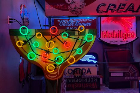 A Neon Wonderland is Housed in a Historic Elks Building in the Dalles, Oregon