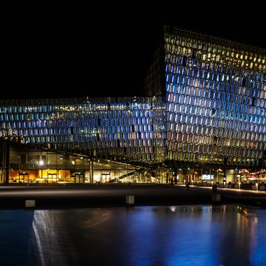Harpa at night