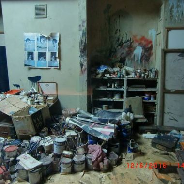 Francis Bacon's Preserved Art Studio.