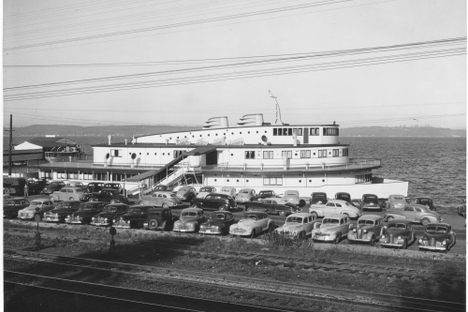 The world-famous Top of the Ocean Restaurant, recently open in 1947.